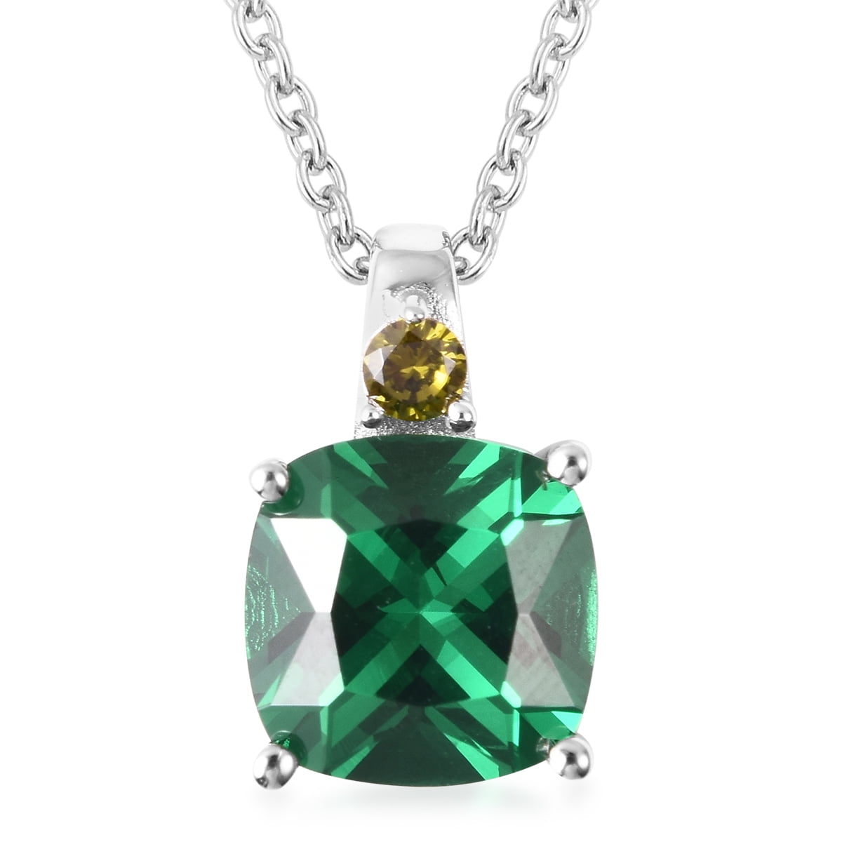 Natural Emerald CZ Chakra Healling Gold Plated Pendant For Women Handmade Round Shape Design Necklace 