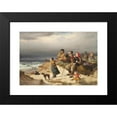 thumbnail image 2 of Peter Raadsig 14x11 Black Modern Framed Museum Art Print Titled - Storm on the West Coast of Jutland (1853), 2 of 5