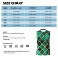 thumbnail image 6 of Haiem Men's Green Mosaic Glass Print Tank Tops Summer Sleeveless Cut Off Workout T-Shirts Fitness Vest Athletic Undershirts-Large, 6 of 8