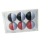 thumbnail image 4 of 6 pelotas de golf de caucho sintético de alta elasticidad de 42,7 mm para golf deportivo Negro blanco + rojo blanco, 4 of 6