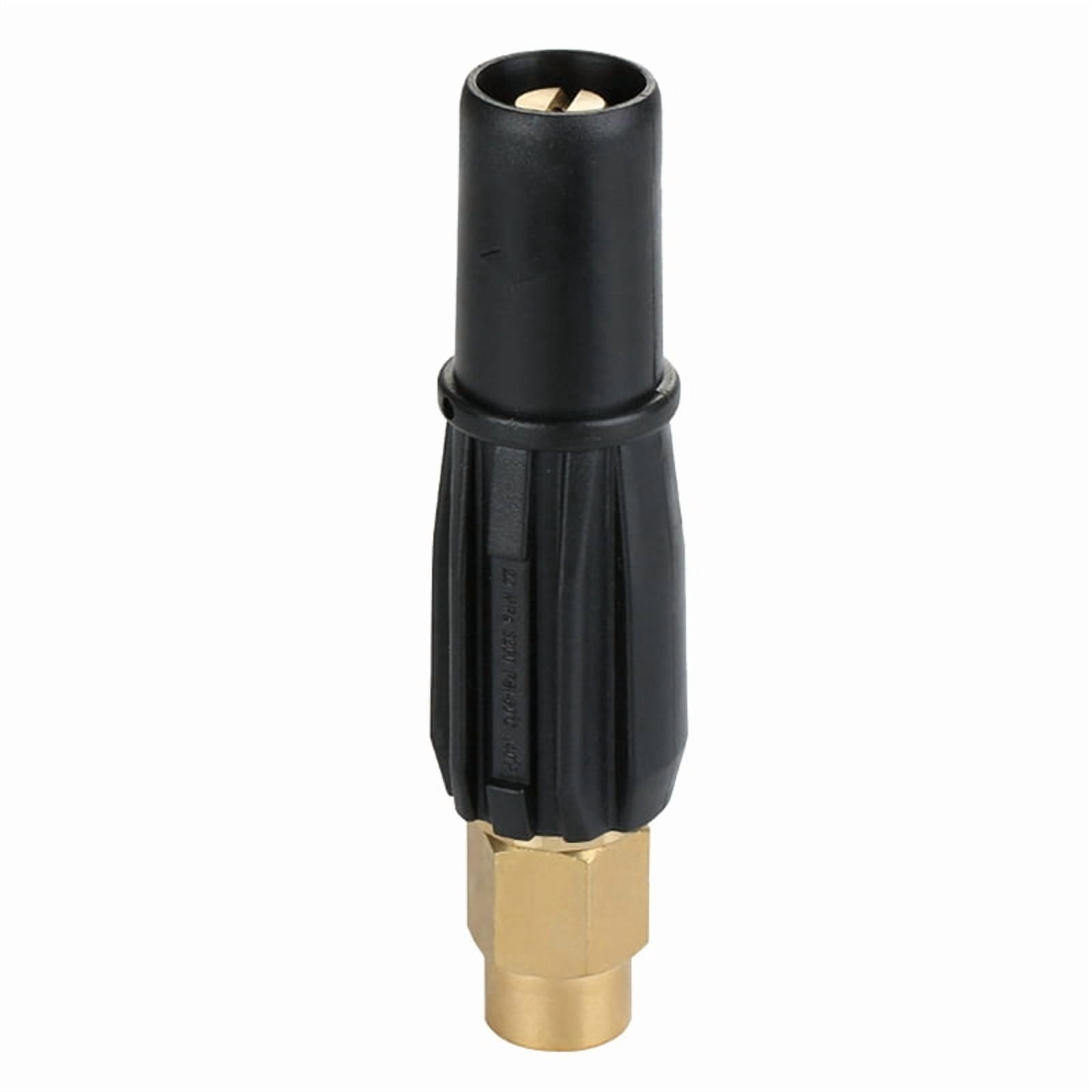 2X Brass Fan-Shaped Snow Foam Nozzle Self-Priming Nozzle for High Pressure Washer Generator Car Cleaning Accessory G1/4