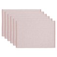 thumbnail image 1 of Design Imports DII Pale Mauve Eco-Friendly Chambray Fine Ribbed Placemat 6 Piece, 1 of 4