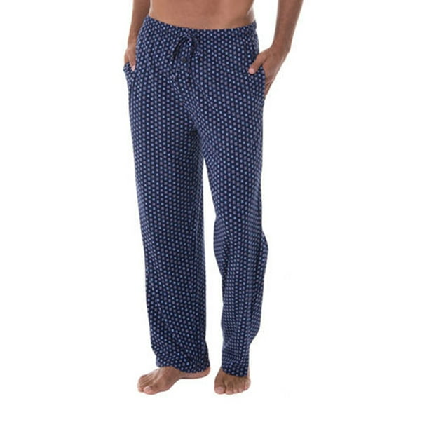 fruit of the loom men's knit poly rayon jogger lounge pant