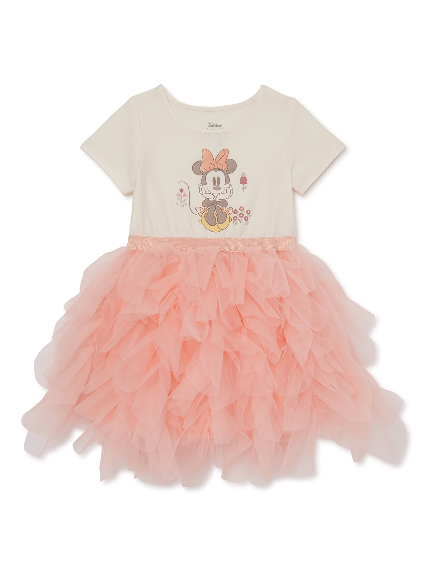 Minnie Mouse Toddler Girl s Short Sleeve All Over Print Dress Sizes 12M 5T