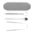 thumbnail image 2 of Raspador de lengua limpiador de lengua accesorio para el cuidado de la salud con caja de hierro para el hogar ANGGREK Otros, 2 of 8