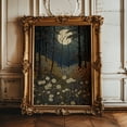 thumbnail image 5 of Woodland Prints, Moon And Flowers Print, Floral Moon Wall Art, Vintage Moon Print, Wildflowers Moon, Autumn Woodland, Vintage Nature Print Poster Unframed, 5 of 9