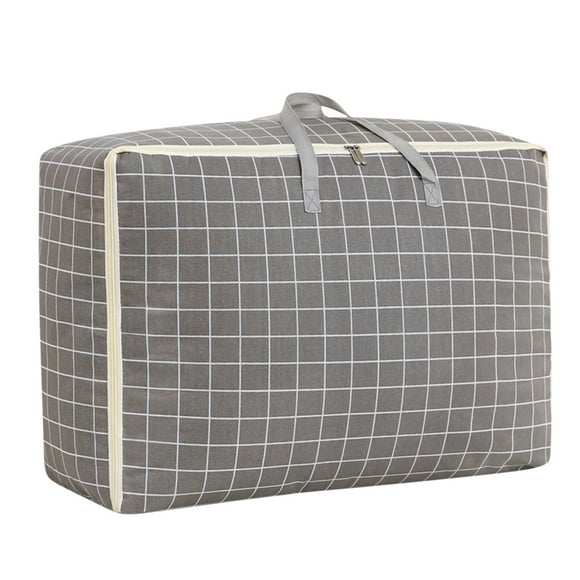 Wmhnj Bolsa de almacenamiento de edredones de gran capacidad, capacidad de peso de 20 kg, organizador de mudanzas de tela 420D con doble cremallera, plegable para mantas, ropa de cama y mudanzas.