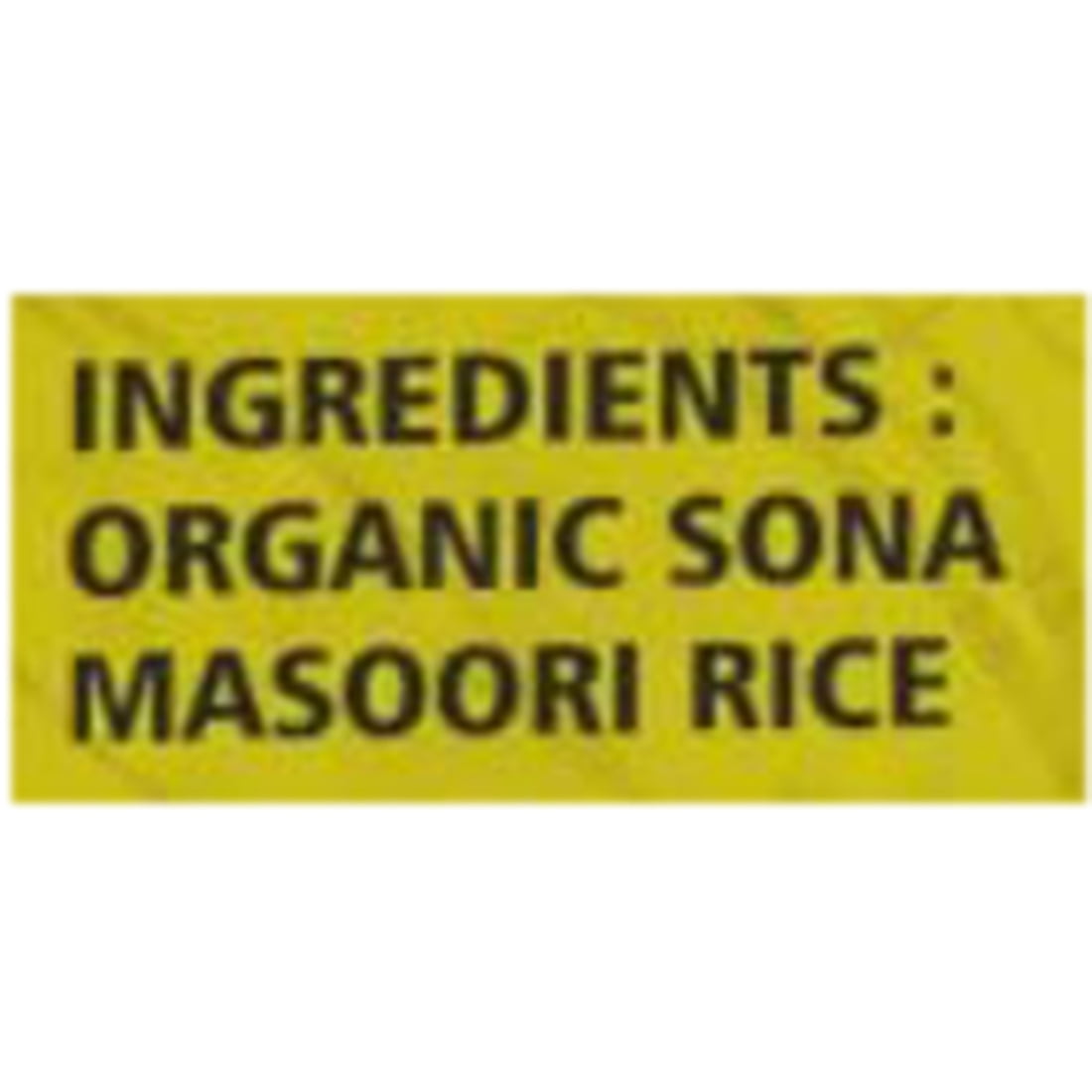 Khazana Organic Sona Masoori Rice, 20 Pounds