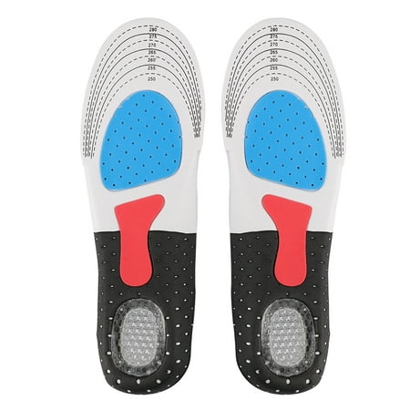 Orthopedic Foot Arch Support Sport Shoe Pad Running Gel Insoles Insert Cushion Insole Sneakers Pad Sweat-absorption and Flash Drying Foot Care Pads Fine Quality Sport (Best Running Shoes For No Arch)