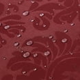thumbnail image 4 of GlowSol Table Cover Square Waterproof Fabric Small Spillproof Tablecloth for Holiday Dinner Buffet Banquet, 52"x52", Burgundy Red, 4 of 5
