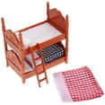thumbnail image 4 of 1 Ensemble Maison de Poupée Lit Miniature Modèle avec Couettes Lit Drap Oreiller Mini Double Pont Modèle, 4 of 8