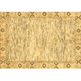 thumbnail image 1 of Ahgly Company Indoor Rectangle Abstract Brown Modern Area Rugs, 7' x 9', 1 of 4