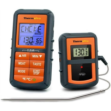 ThermoPro TP07S Wireless Remote Cooking Turkey Food Meat Thermometer for Grilling Oven Kitchen Smoker BBQ Grill Thermometer with Probe,300 Feet Range