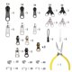 thumbnail image 3 of Kit de reparación de cremalleras JOSDIOX de 255 piezas con alicates para chaquetas y bolsos, 3 of 8