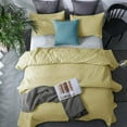thumbnail image 6 of Kasentex  Quilted Coverlet Set Pre-Washed Microfiber Soft Warm Bedspread, Contemporary Star Design Yellow Queen 3 Piece, 6 of 8