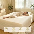 thumbnail image 5 of AuroraX Bed Sheet Twin Size Beige Sold Separately Flat Sheets Twin, 5 of 6