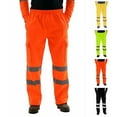 thumbnail image 4 of Hi Vis Trousers High Visibility Bottoms Workwear reflective Tape Safety Pants, 4 of 10