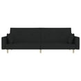 thumbnail image 5 of vidaXL Sofa Bed Black Fabric (100% polyester), wood, plastic 2-seater size, 5 of 5
