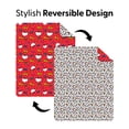 thumbnail image 3 of Hello Kitty Rainbow Bows Quilted Throw Blanket 60x80 inches, Kids Character Bedding, 3 of 6