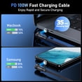 thumbnail image 4 of AUFU-Cable magnético USB tipo C a USB C, cargador de carga rápida, 100W/5A, PD, para Macbook, Xiaomi, Samsung, Cable Micro USBC, 4 of 5