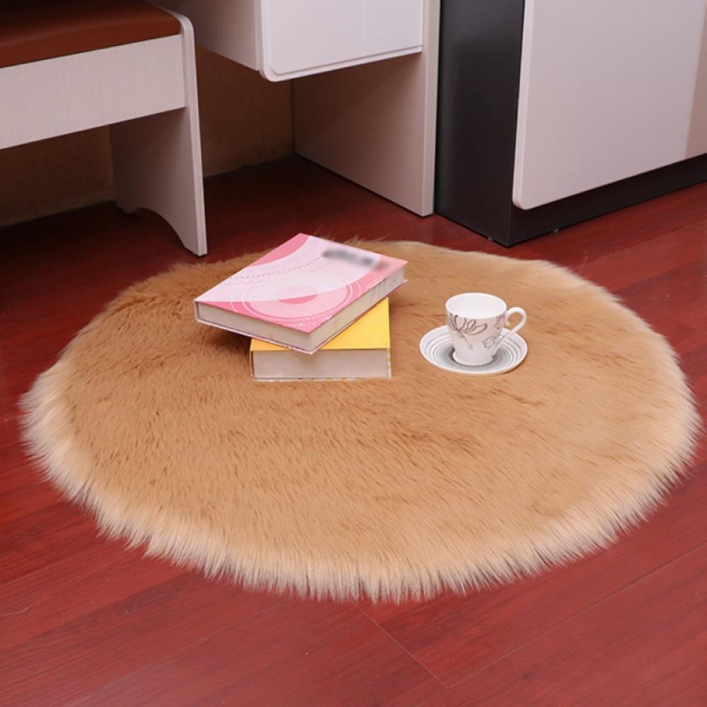 Soft Round Rug,White Circle Rug Fluffy Plush Rug Area Rugs Home Decor