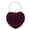 Purple, variant on Party Clutch Purse Cute Heart Shaped Women Handbag Evening Bags
