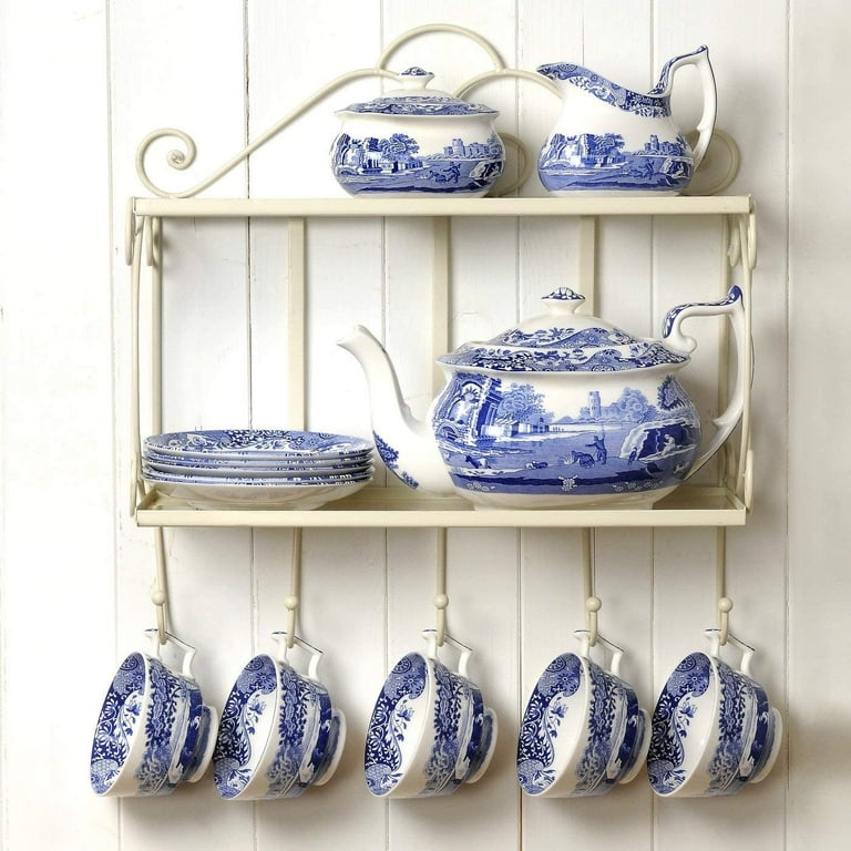 Spode - 【8枚セット】美品！Spode Blue Italian 青白い風景画 大皿 Spode Blue Italian Spode Serving Bowl – DOVECOTE | Artistry