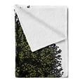 thumbnail image 2 of Tree of Life Soft Flannel Fleece Blanket, Digital Design of Mature Fruit Tree in Retro Engraving Style King of Forest, Cozy Plush for Indoor and Outdoor Use, 70" x 90", Brown Green, by Ambesonne, 2 of 5