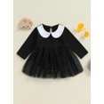 thumbnail image 3 of ZINTAOZT Infant Baby Girl Halloween Outfit Long Sleeve Tulle Romper Dress One Piece Skirt Outfits Fall Clothes, 3 of 8