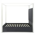 thumbnail image 6 of Jeffrey Canopy Velvet Upholstered Queen Bed Frame In Black, 6 of 7