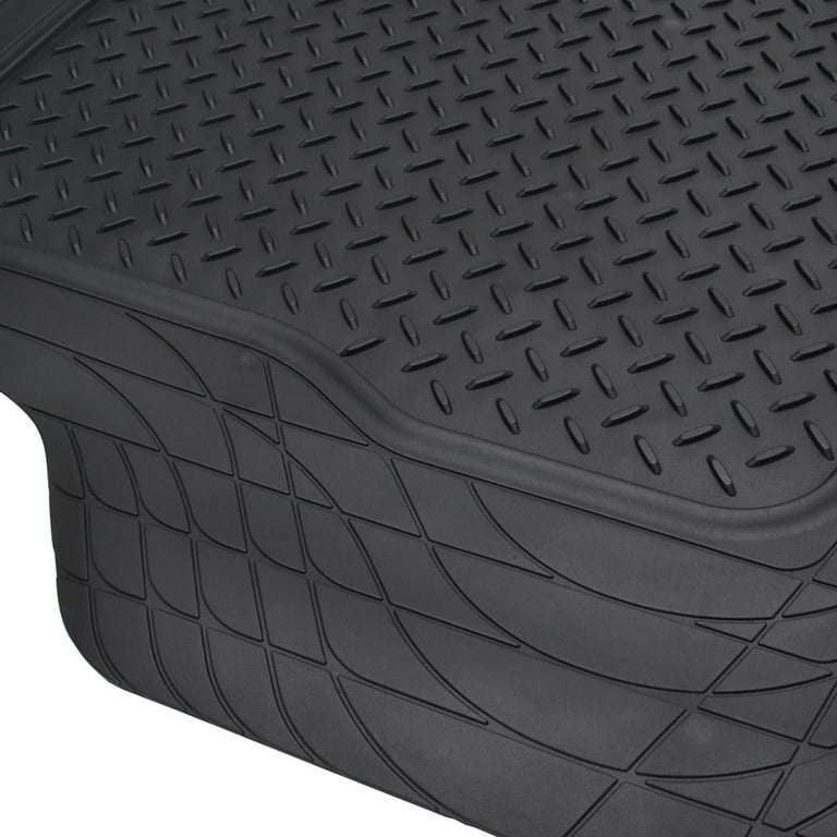 BDK Car Floor Rubber Mats with Cargo Trunk Floor Mats, All Weather  Trimmable Liner, 3 Colors 