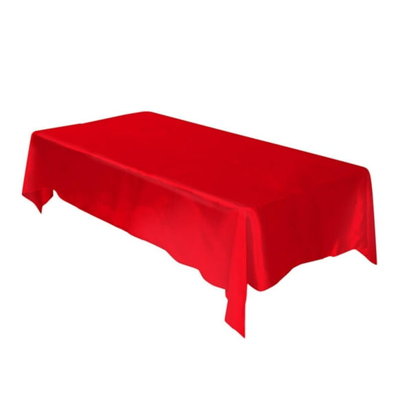 Hotel Banquet Wedding Scene Solid Color Rectangular Smooth Satin Table Cloth Satin Table Cloth Satin Table Cloth Blue 145*320cm Custom Table Cover