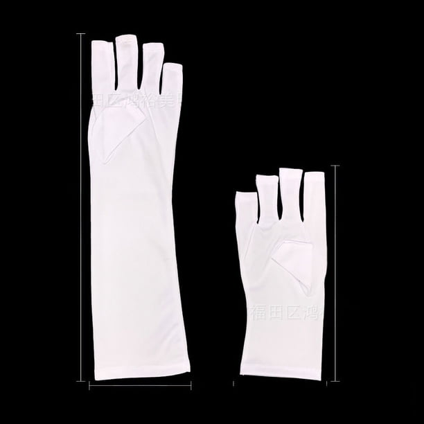Los guantes de protección UV para decoración de uñas evitan el ennegrecimiento de las manos, protegen las manos con una lámpara de horno con aislamiento térmico y protegen las manos con una máscara