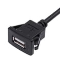 thumbnail image 3 of Puerto USB 2.0 Panel De Tablero De Instrumentos Parutomóvil Cable De Línea De Extensión De Montaje Empotrado 2 M CUTICAT Cable de extensión de montaje en blanco, 3 of 8