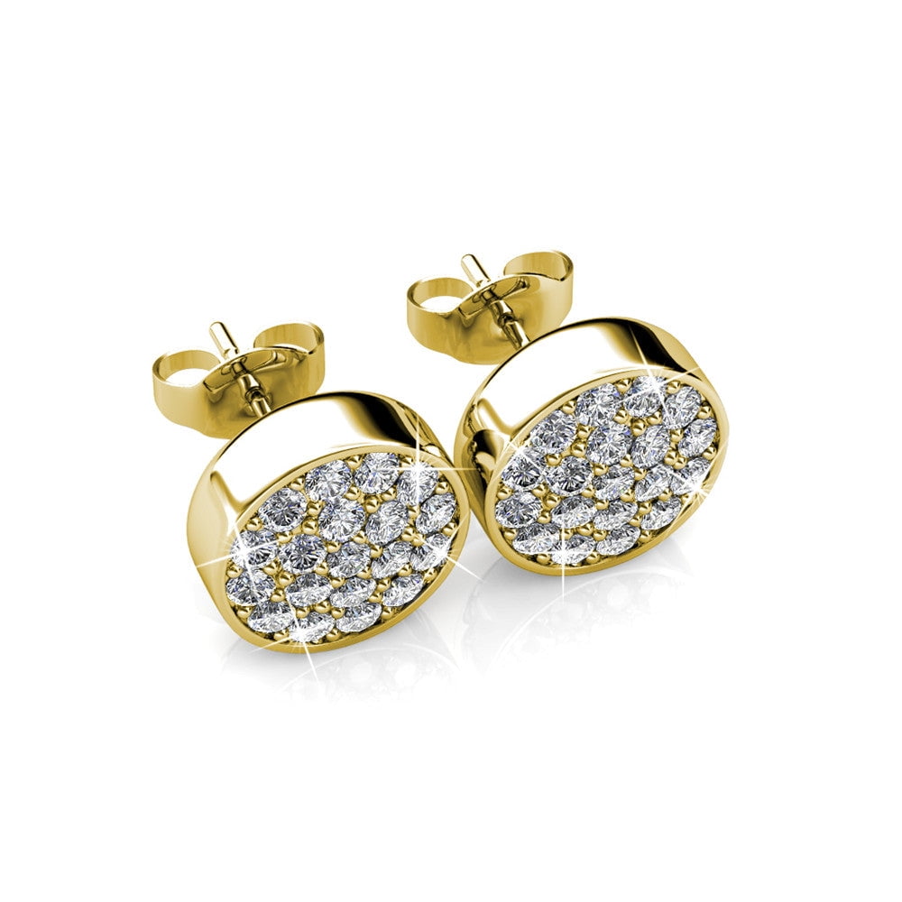 Cate & Chloe Nelly 18k Yellow Gold Plated Jewelry Set with Swarovski Crystals Gift for Women