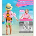 thumbnail image 4 of MoKo Toddler Floaties Swim Vest for 13-30lbs/30-70lbs Kids, Child Pool Swimming Training Equipment with Crotch Strap, Pink Whale, 4 of 8