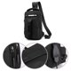 thumbnail image 4 of Mochila bandolera de nailon para hombre y mujer, ideal para senderismo, acampada, excursiones y viajes., 4 of 6
