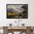 thumbnail image 3 of PixonSign Framed Wall Art Clouds Over Retro Countryside Nature Botanical Rustic Landscape Artwork Farmhouse Oil Paintings Modern Scenery Canvas Prints Colorful for Rooms - 24"x36" Black, 3 of 5