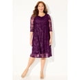 thumbnail image 2 of Catherines Women's Plus Size A-Line Embroidered Midi Dress, 2 of 5