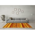 thumbnail image 3 of Ahgly Company Machine Washable Indoor Rectangle Southwestern Yellow Country Area Rugs, 4' x 6', 3 of 4