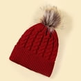thumbnail image 4 of Tnobhg Thermal Beanie Hat Stay Warm Stylish Parent-Child Autumn Winter Cold-proof Fine Workmanship Hat for Cold Weather, 4 of 8