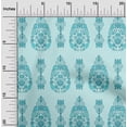 thumbnail image 1 of oneOone Georgette Viscose Fabric Leaves & Floral Ethnic Printed Craft Fabric BTY 42 Inches Wide, 1 of 4