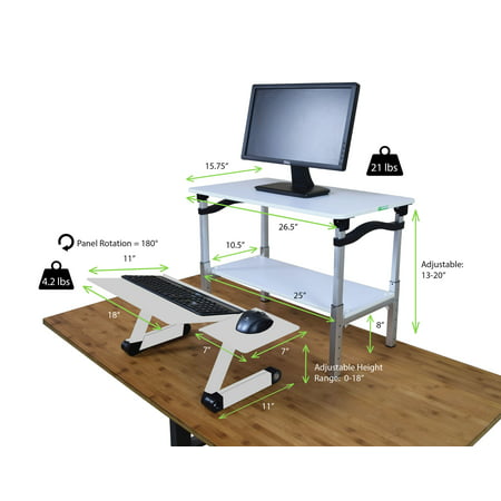Lift Standing Desk Conversion Kit Tall Portable Affordable