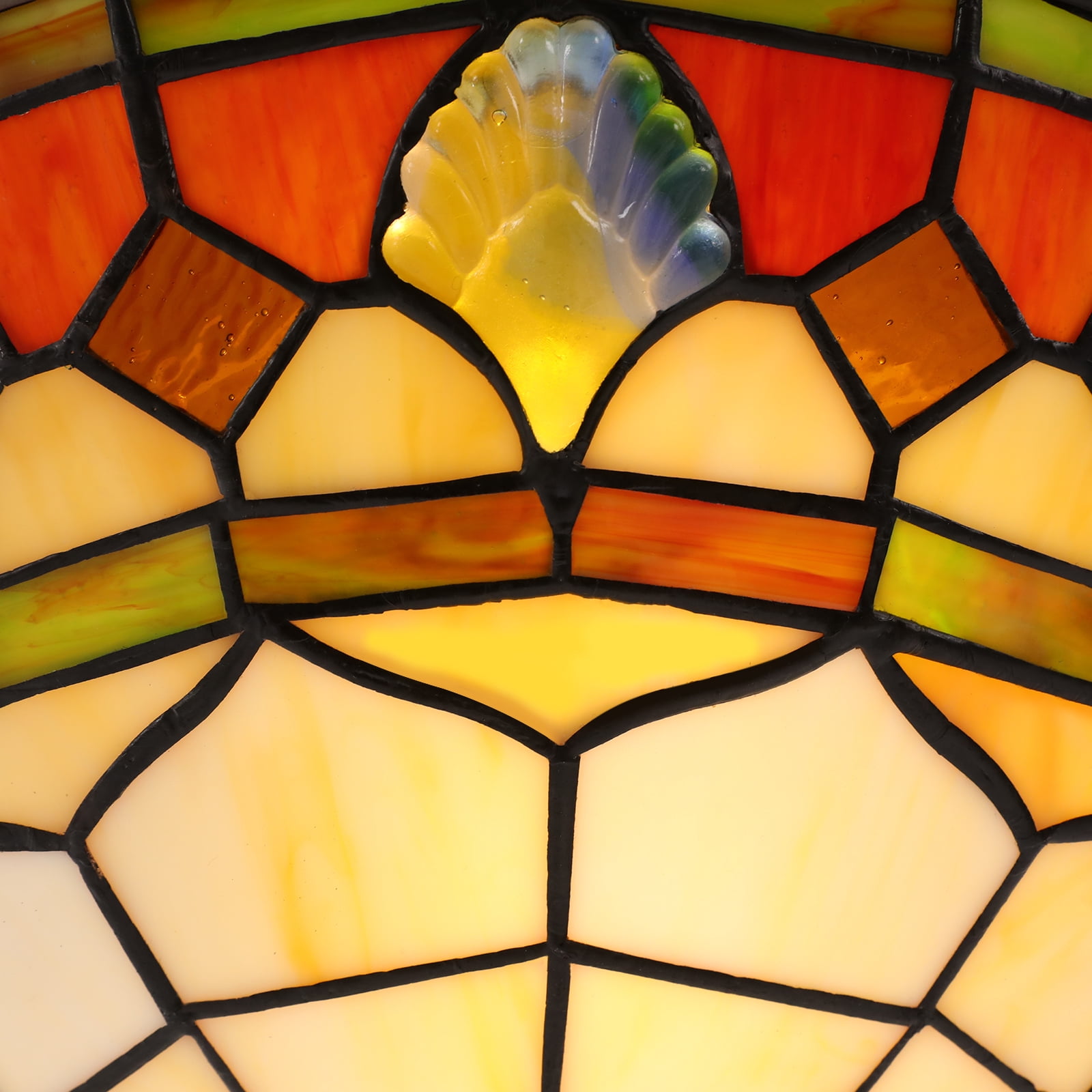 Stained Glass Ceiling Light, Ceiling Light Fixture for ‎Indoor 15.74*4.72in