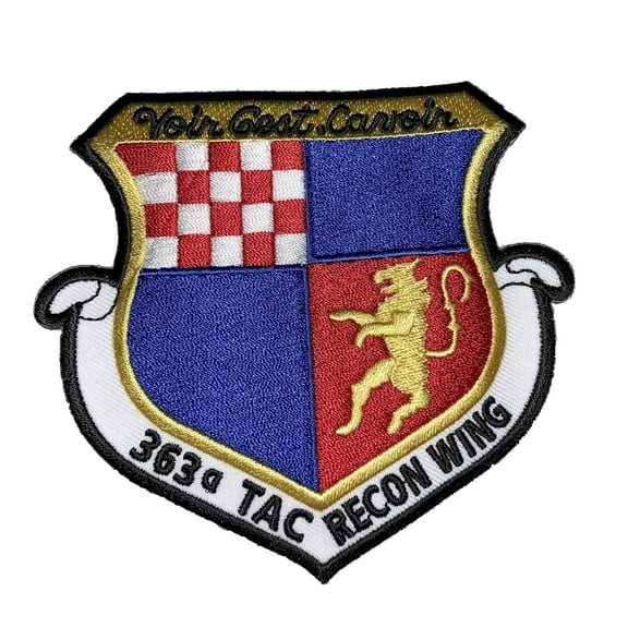 Voir C'est Saviour 363rd Tactical Reconnaissance Wing Patch – Sew On