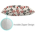thumbnail image 3 of Valentine's Day Pillow Covers Set of 2, Love Text Pillow Cases Standard Size Outdoor Wedding Anniversary Valentine's Day Decor for Home Couch Sofa, 3 of 6