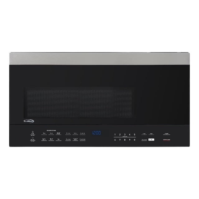 Pemberly Row Four à Micro-Ondes de 30 Pouces 1,6 Pi3 à Hotte Intégrée, Noir