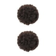 thumbnail image 2 of maskred Fashionable Afro Puff Drawstring Ponytail Bun Synthetic Hair Bun For Trendy Brown Black 2Set, 2 of 6
