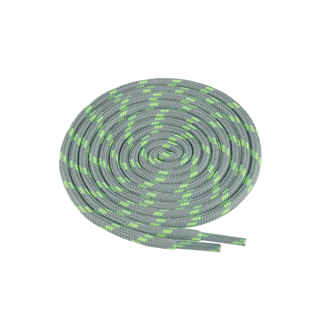 INSPIRE CHIC 1 Paire de Lacets Ronds pour Bottes de Travail Lacets Durables pour l'Extérieur Lacets de Chaussures de Randonnée Gris Pâle Vert 140cm/55.11 Pieds