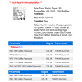 thumbnail image 2 of Auto Trans Master Repair Kit - Compatible with 1965 - 1984 Cadillac Fleetwood 1966 1967 1968 1969 1970 1971 1972 1973 1974 1975 1976 1977 1978 1979 1980 1981 1982 1983, 2 of 2